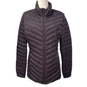 Old Navy Water Resistant Narrow Channel Packable Puffer Jacket Purple Small Tall